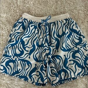 Like new Parra Blue and White Patterned Shorts